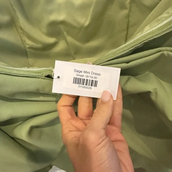 Sage Bow Back Romper - Picture 5 of 5